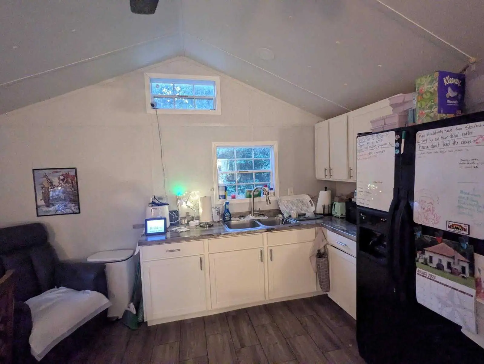 Interior of the tiny home