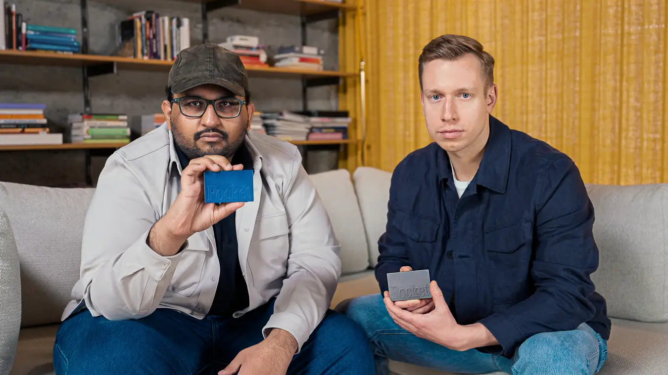 Akshay Narisetti (left) and Gabriel Dymowski, the cofounders of Pocket.