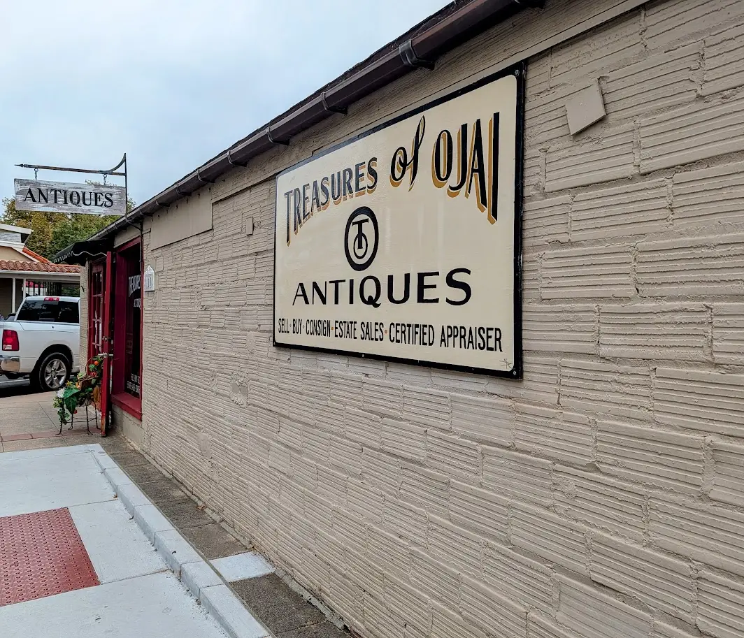 Ojai - Treasures Antiques sign