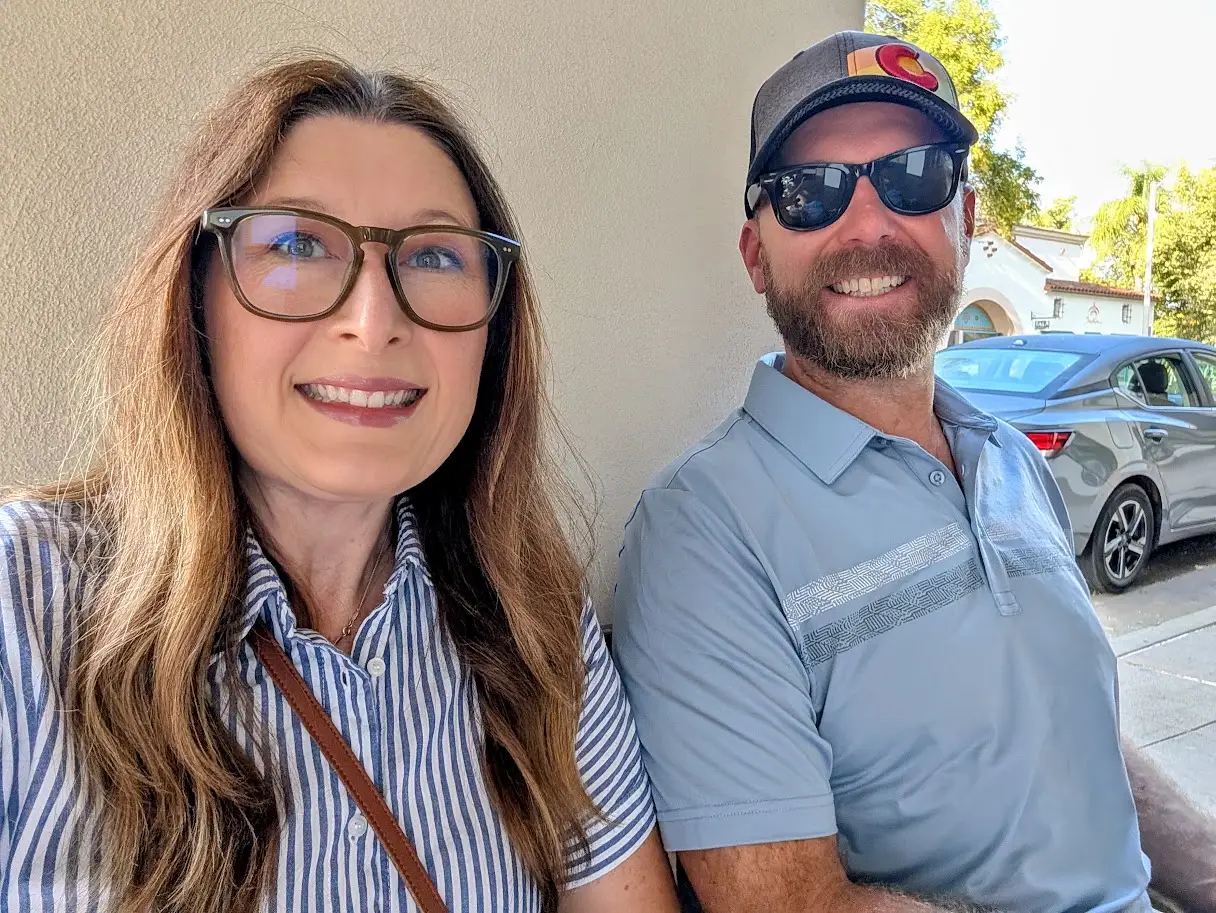 Man and woman smiling in Ojai
