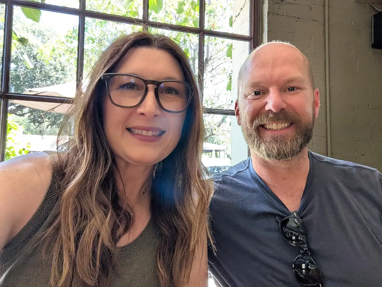 Man and woman smiling in Ojai