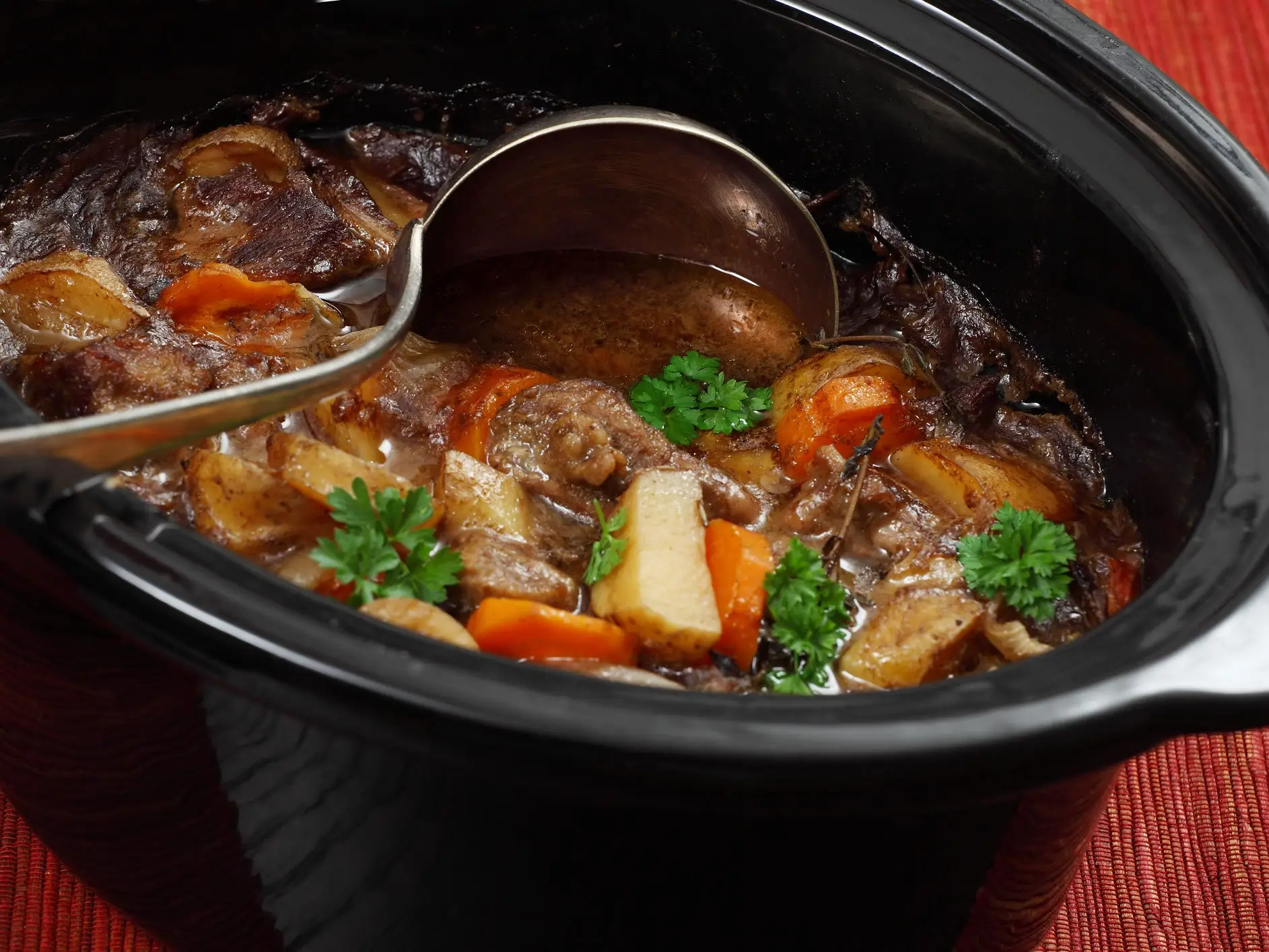 beef stew in a crock pot