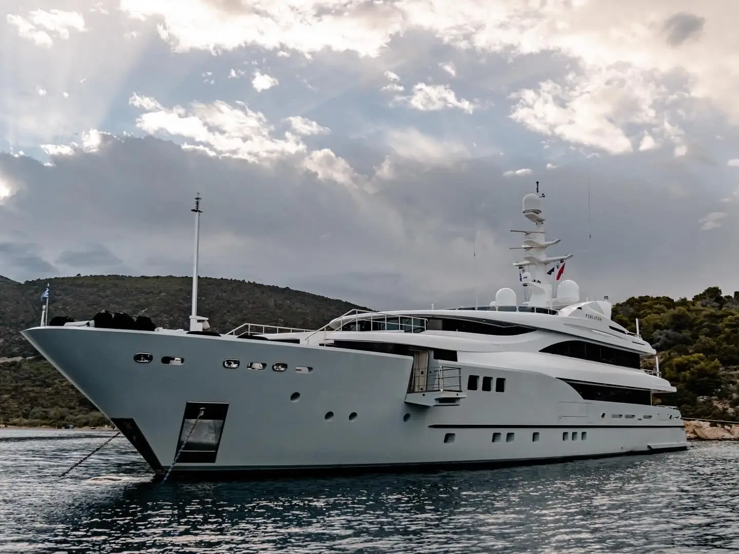 Yacht in water