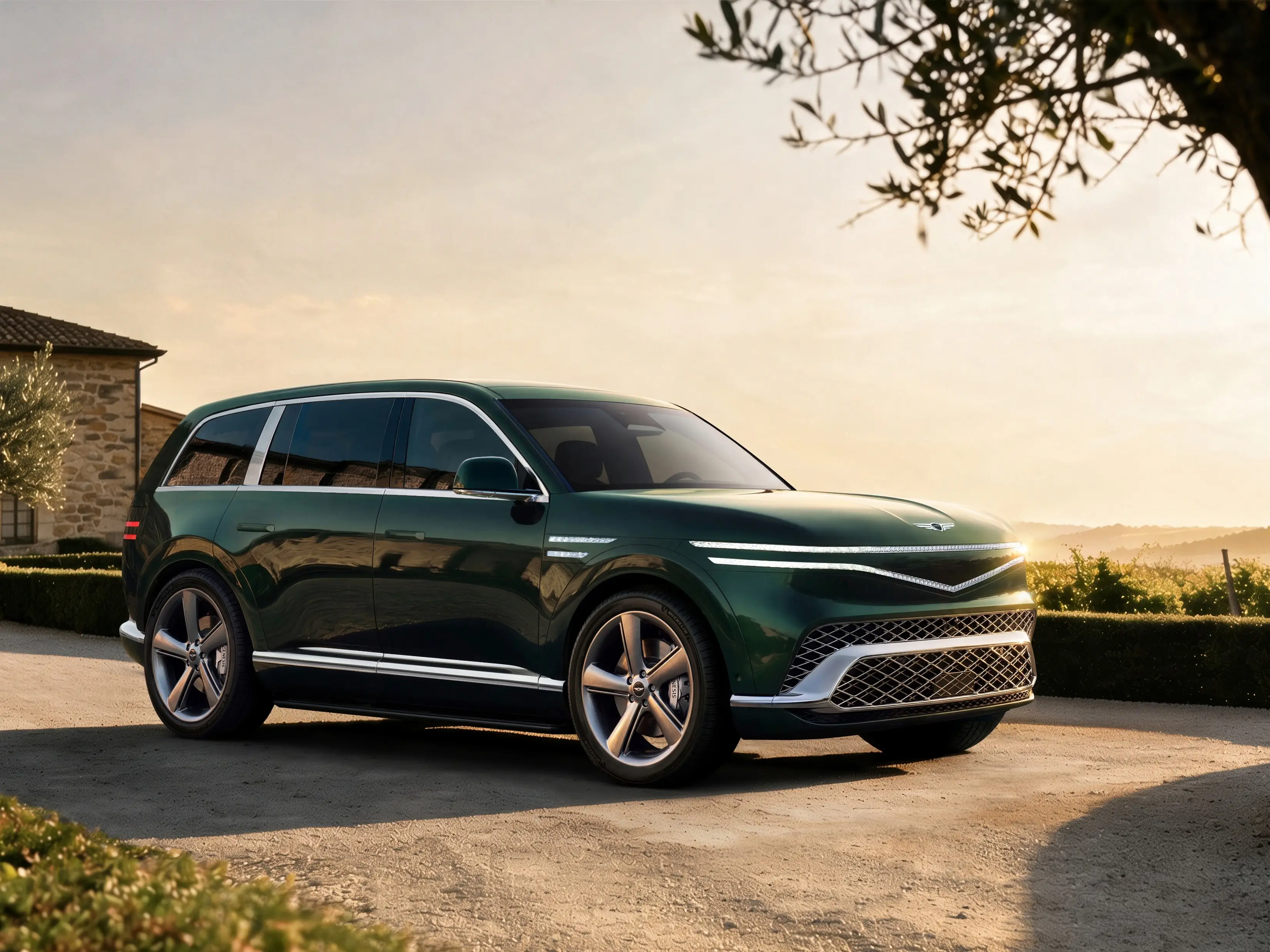 The exterior of Genesis GV90