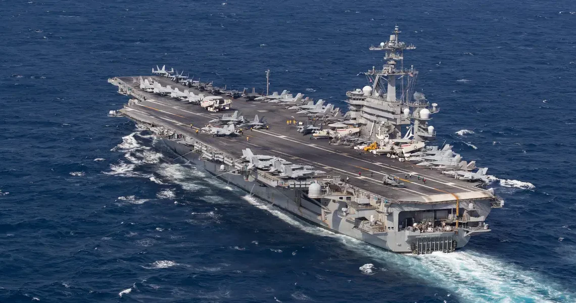 A new US carrier strike group has arrived in the Middle East as concerns swirl around USS Abraham Lincoln