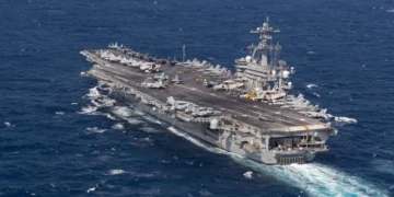 A new US carrier strike group has arrived in the Middle East as concerns swirl around USS Abraham Lincoln