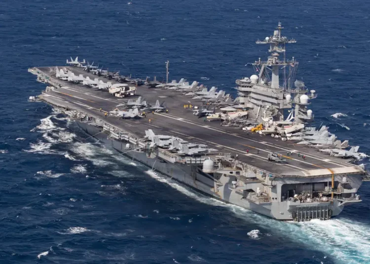 A new US carrier strike group has arrived in the Middle East as concerns swirl around USS Abraham Lincoln