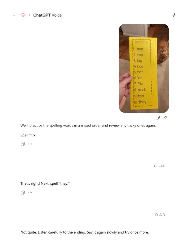 ChatGPT homework prompt
