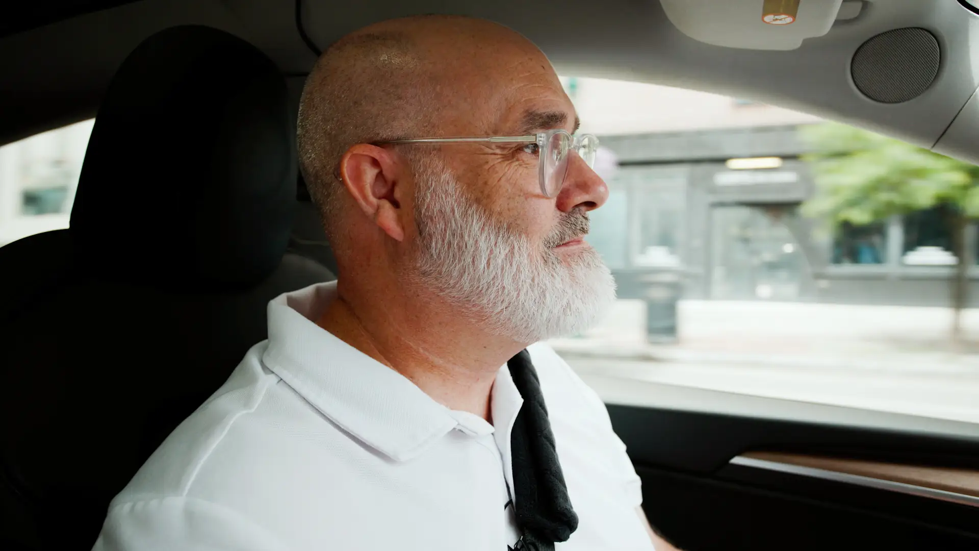 Levi Spires driving for Uber in Syracuse, New York