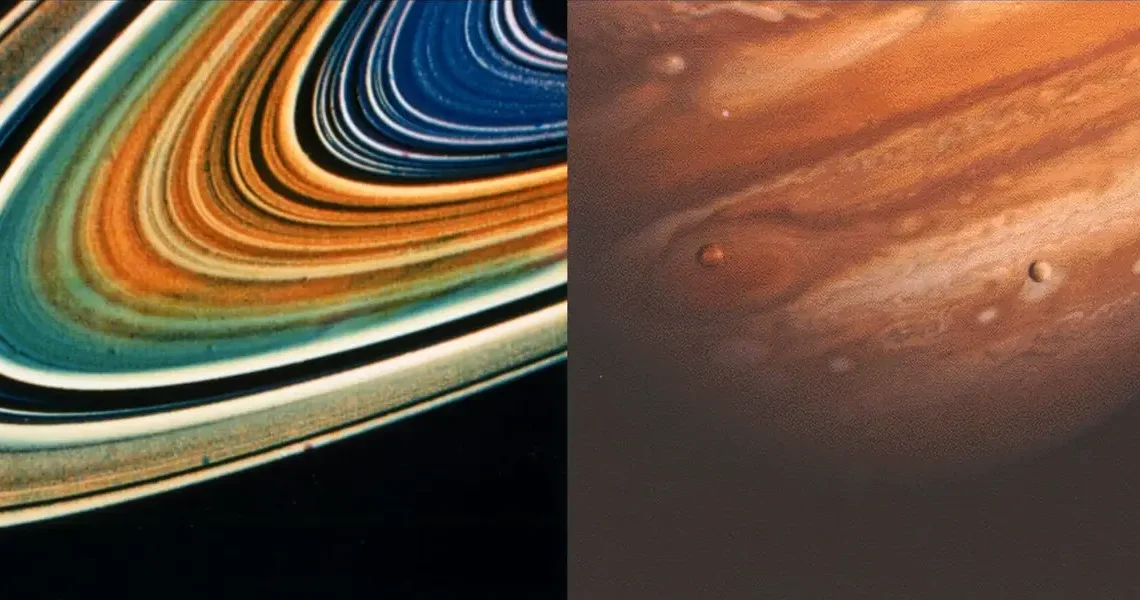 NASA’s Voyager probes have traveled through space for nearly 50 years. See the remarkable photos from their journeys.