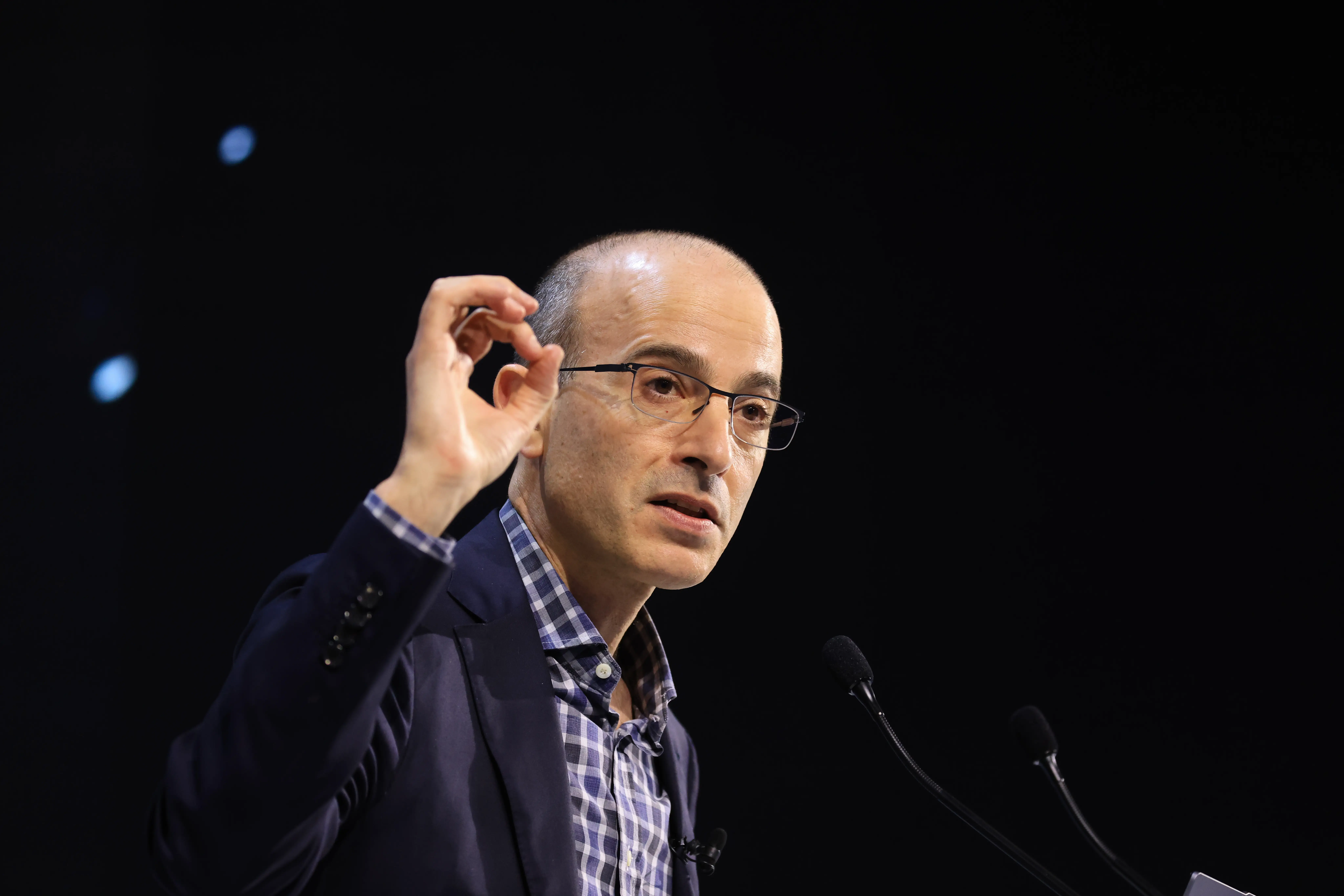 Yuval Noah Harari, historian and philosopher, during the World Economic Forum (WEF) in Davos, Switzerland, in January 2026.