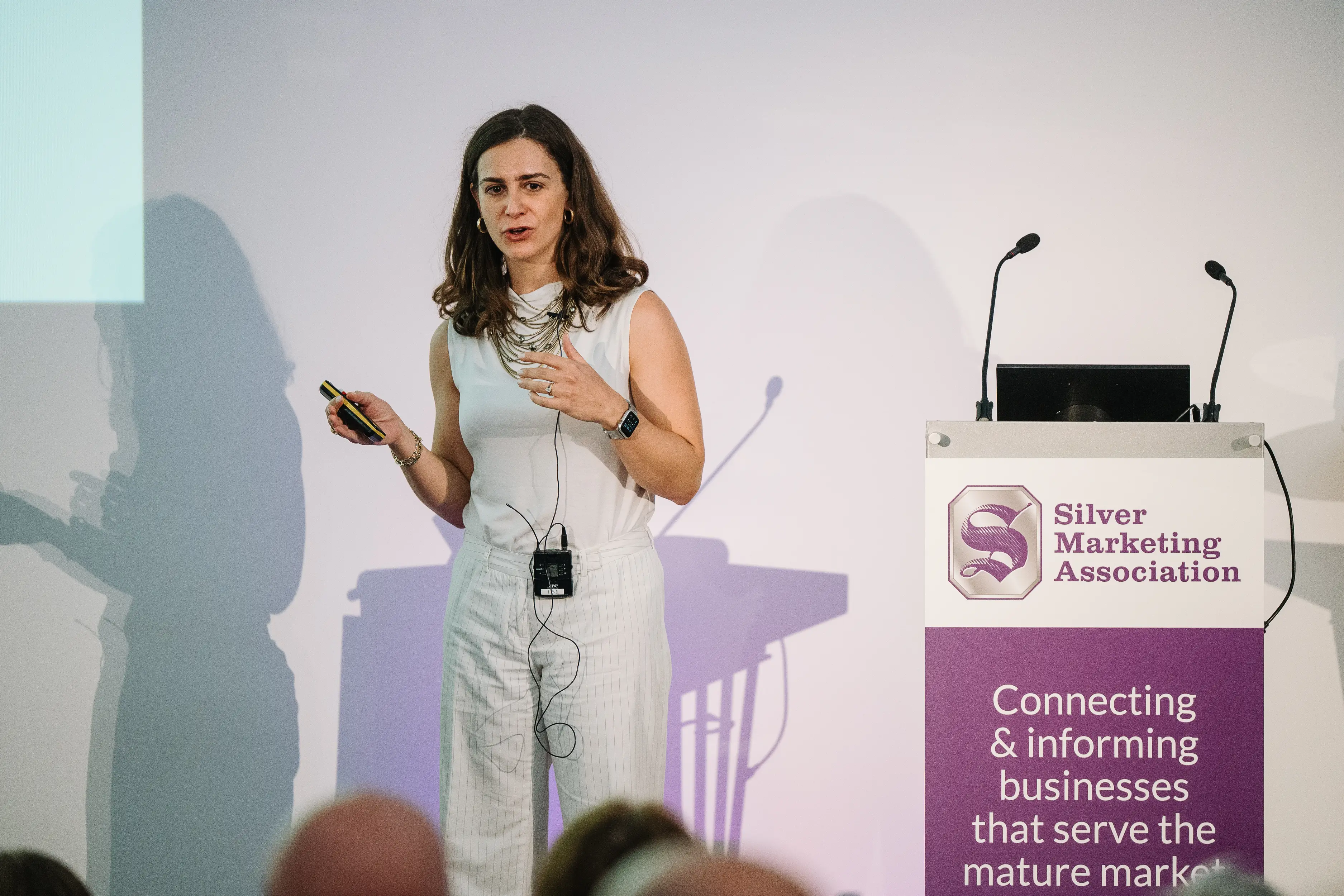 Federica Grazi speaks at Silver Marketing Association conference
