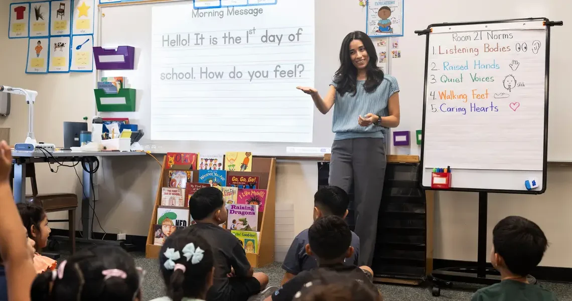 The states where public school students get the most and least teacher attention, ranked