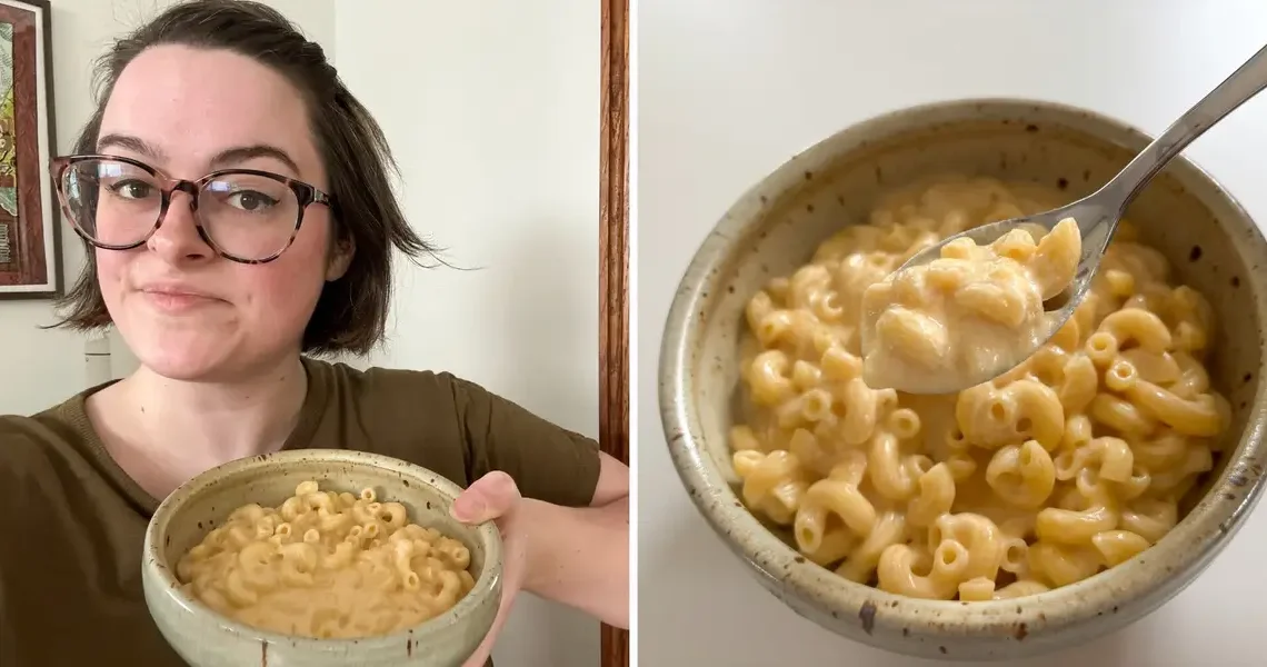 I tried a recipe for a single serving of mac and cheese. It’s packed with protein and only took 20 minutes to make.
