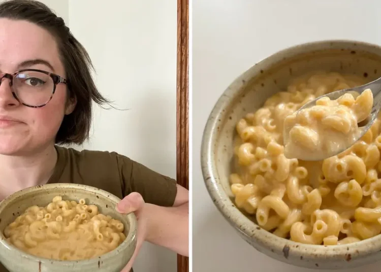 I tried a recipe for a single serving of mac and cheese. It’s packed with protein and only took 20 minutes to make.
