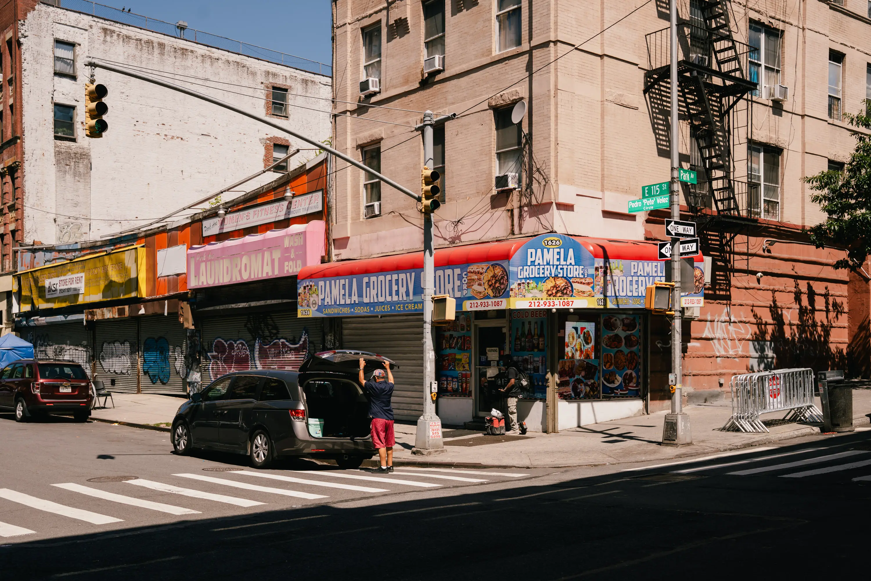 Pamela grocery store is located across from La Marqueta and near the site of a planned city-run grocery