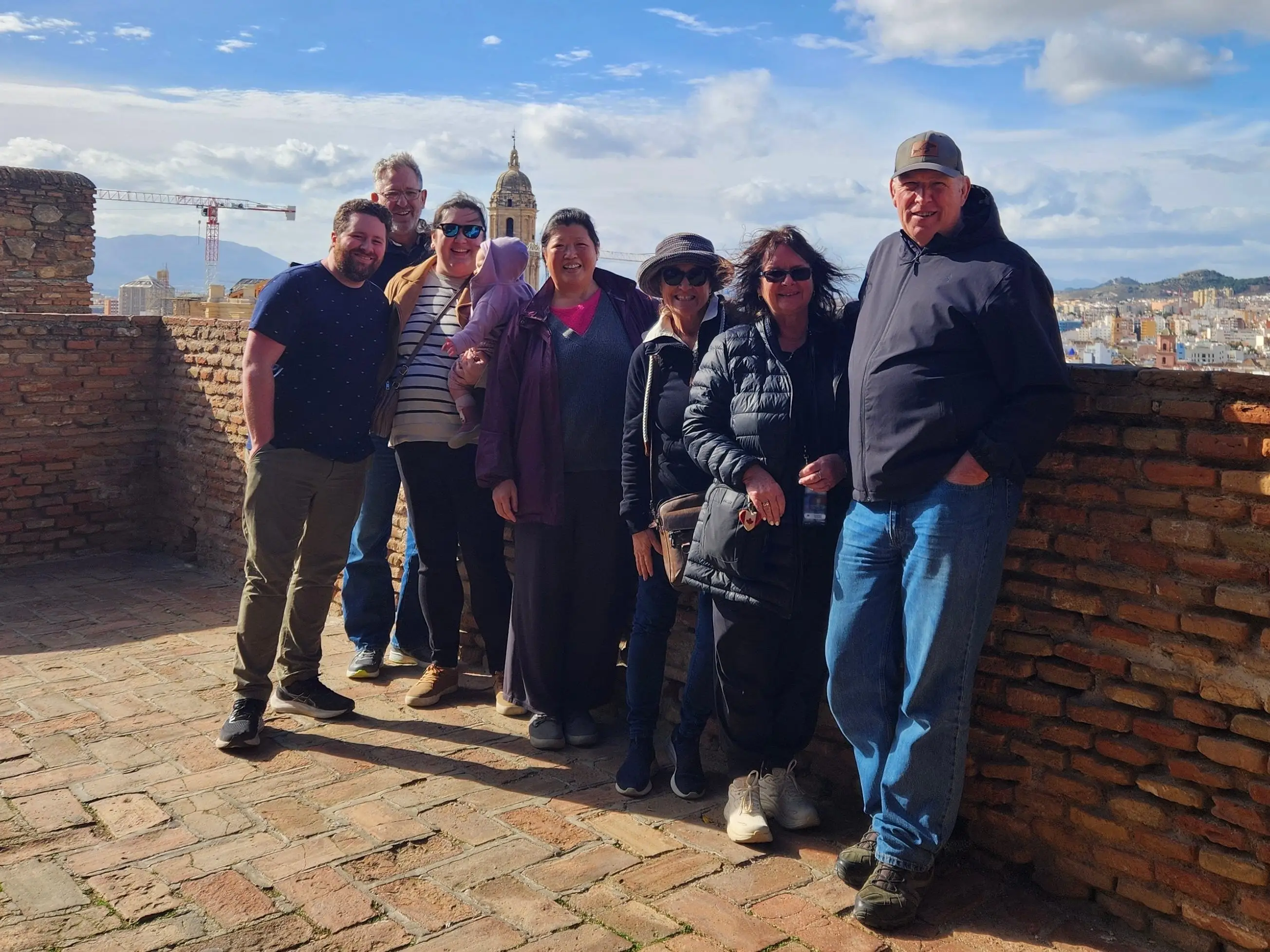 The author with their family in Malaga Spain