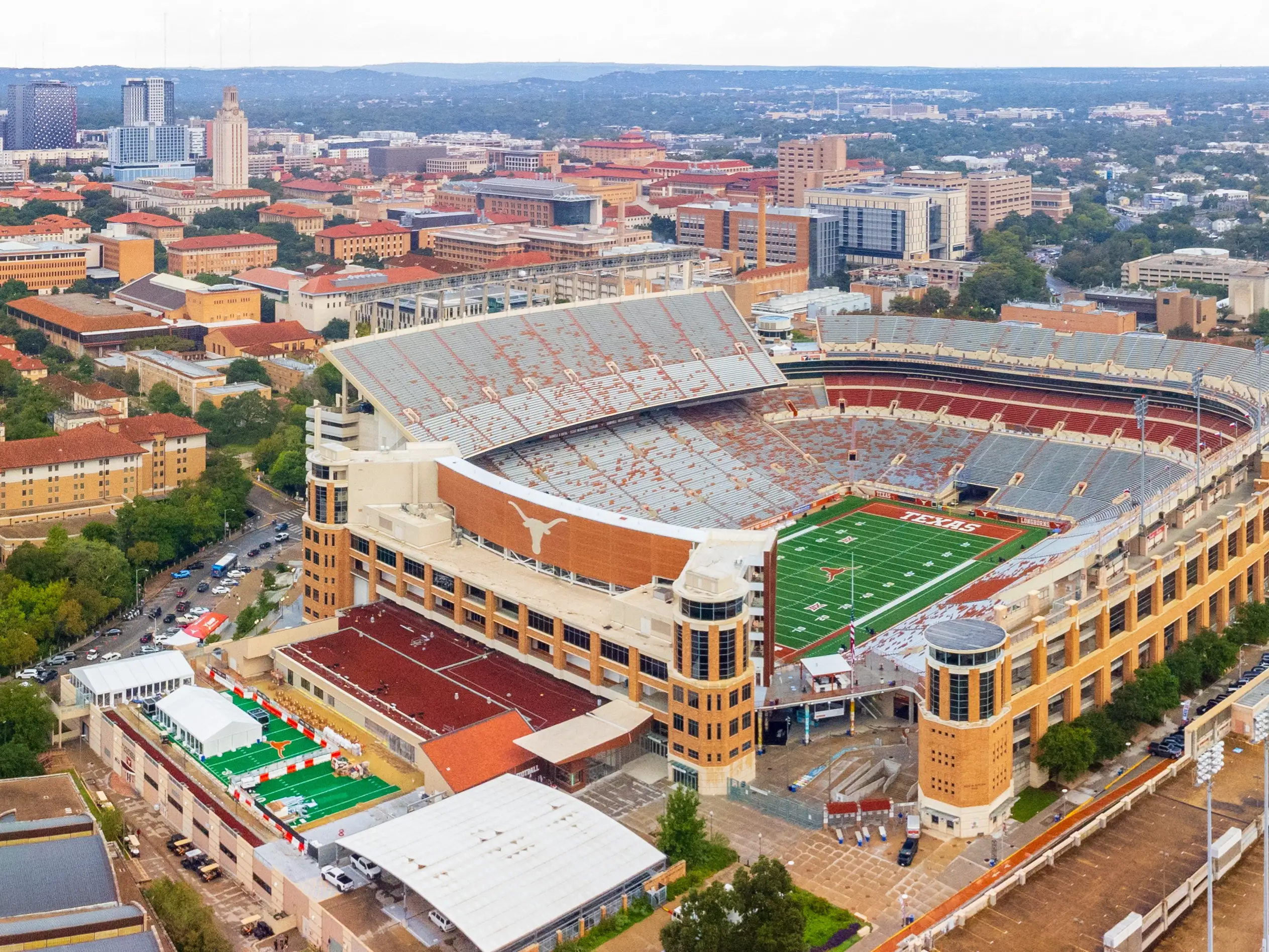 Austin, TX - October 27, 2023: Darrell K Royal Texas Memorial Stadium at University of Texas at Austin
