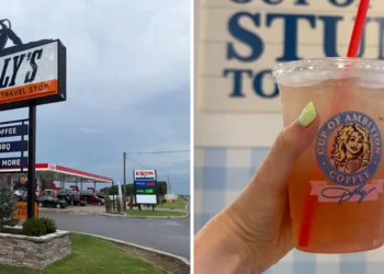 I visited Dolly’s Tennessean Travel Stop. From the coffee shop to the bathroom, it was a whole Dolly Parton universe.