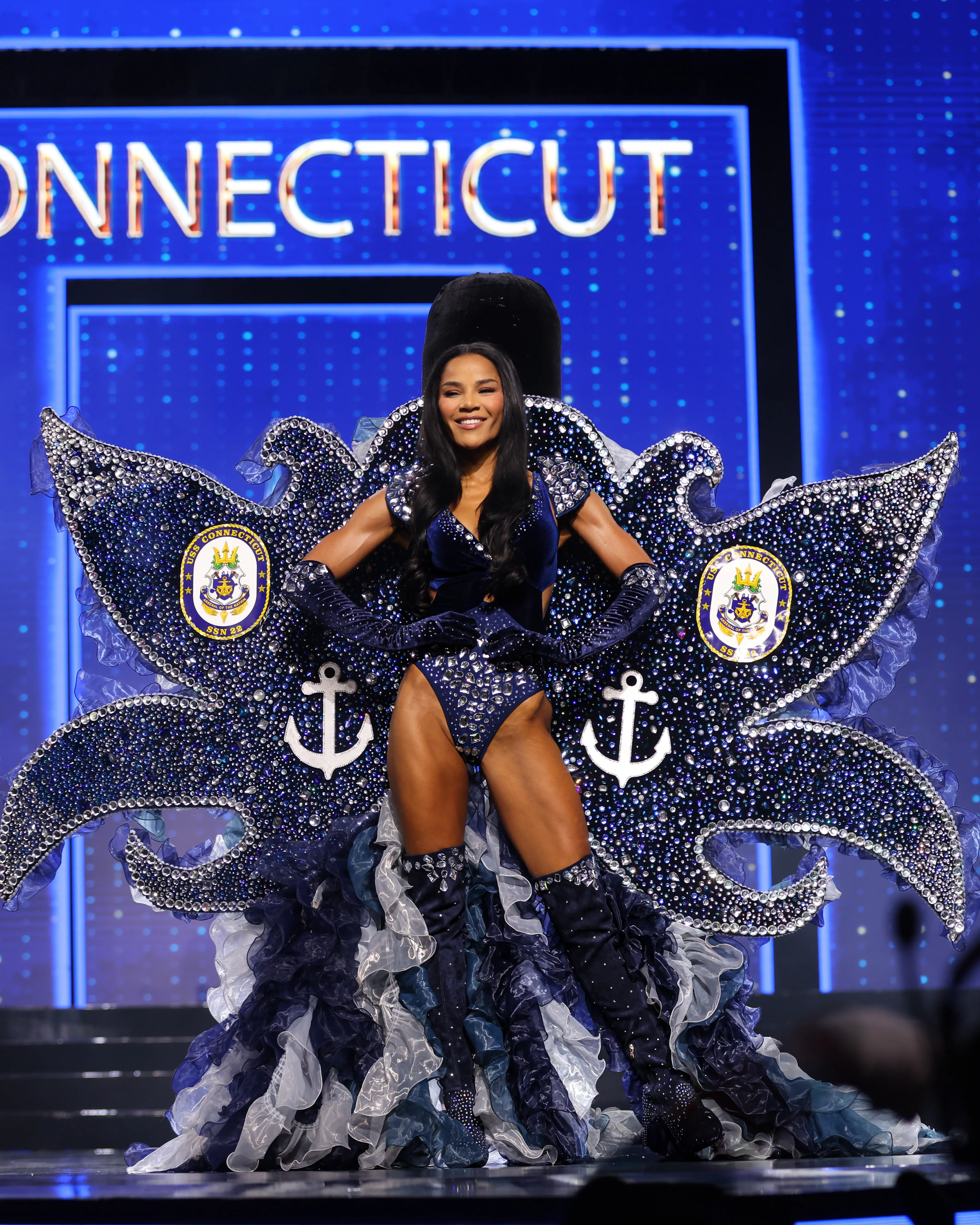 Miss Connecticut Jaeden Hamelly in the 2026 Miss USA costume contest.