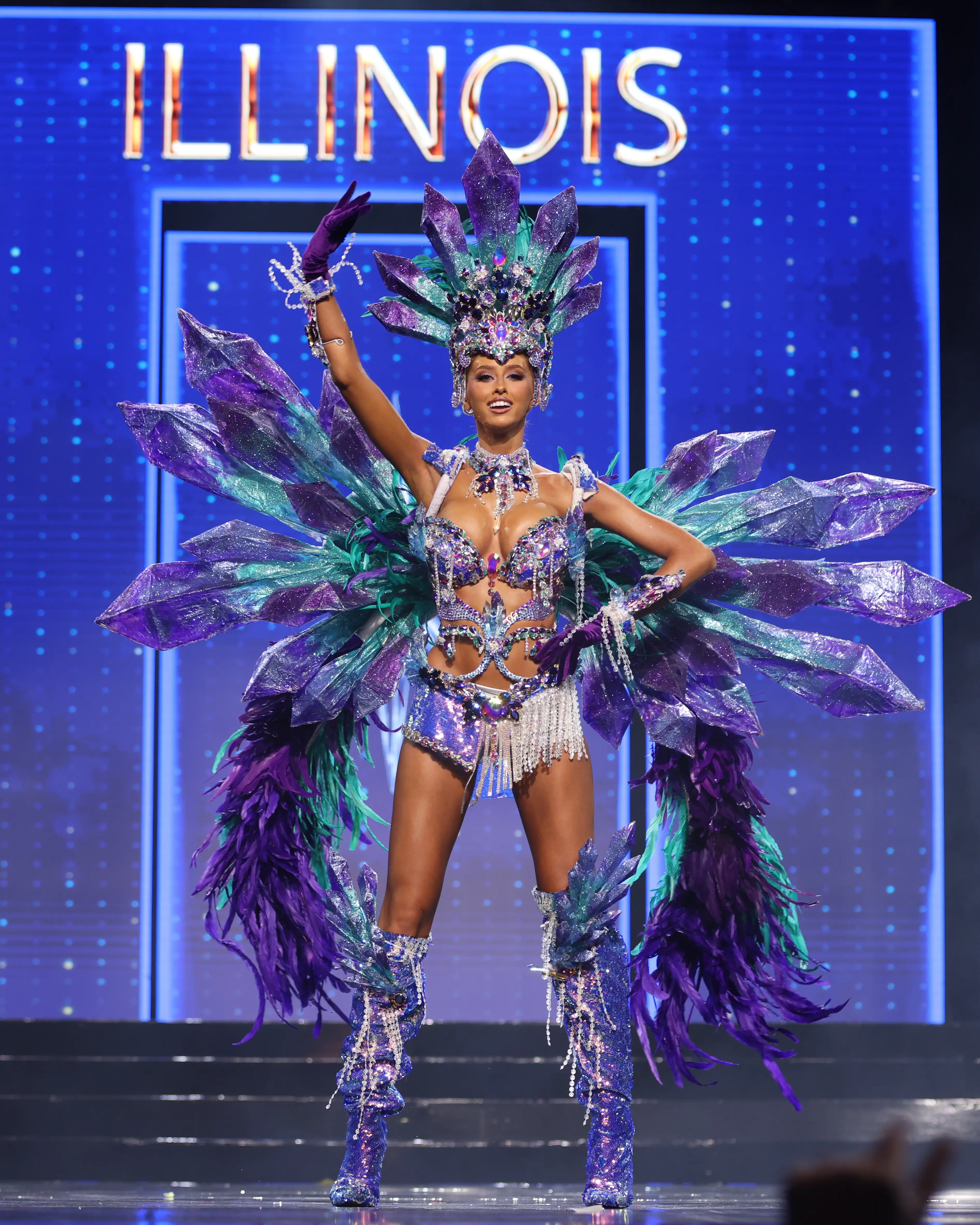 Miss Illinois Vivica Lewandowski in the 2026 Miss USA State Costume Contest.