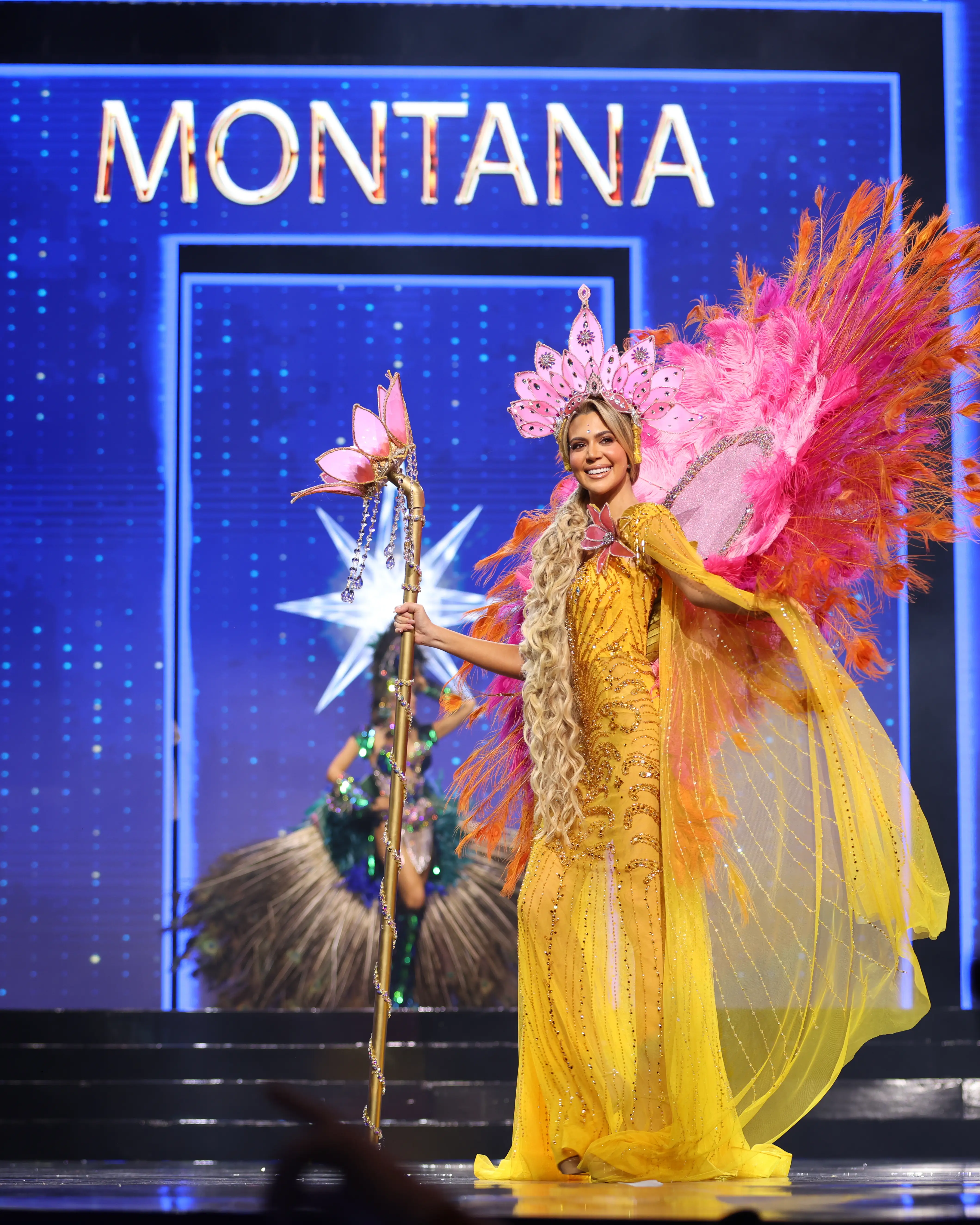 Miss Montana Lisbeth Fernández in the 2026 Miss USA State Costume Contest.