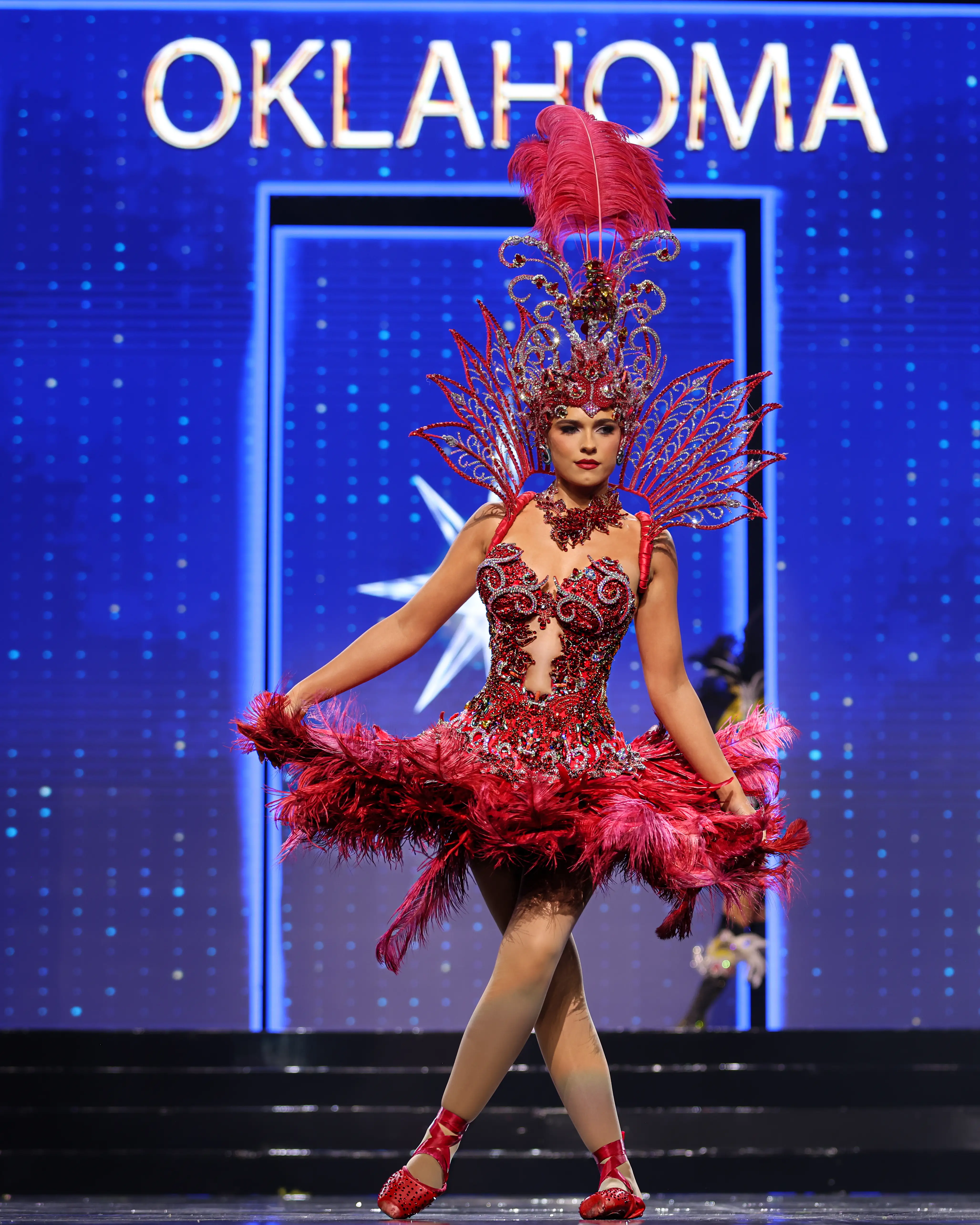 Miss Oklahoma Annamaria Thomas in the 2026 Miss USA State Costume Contest.