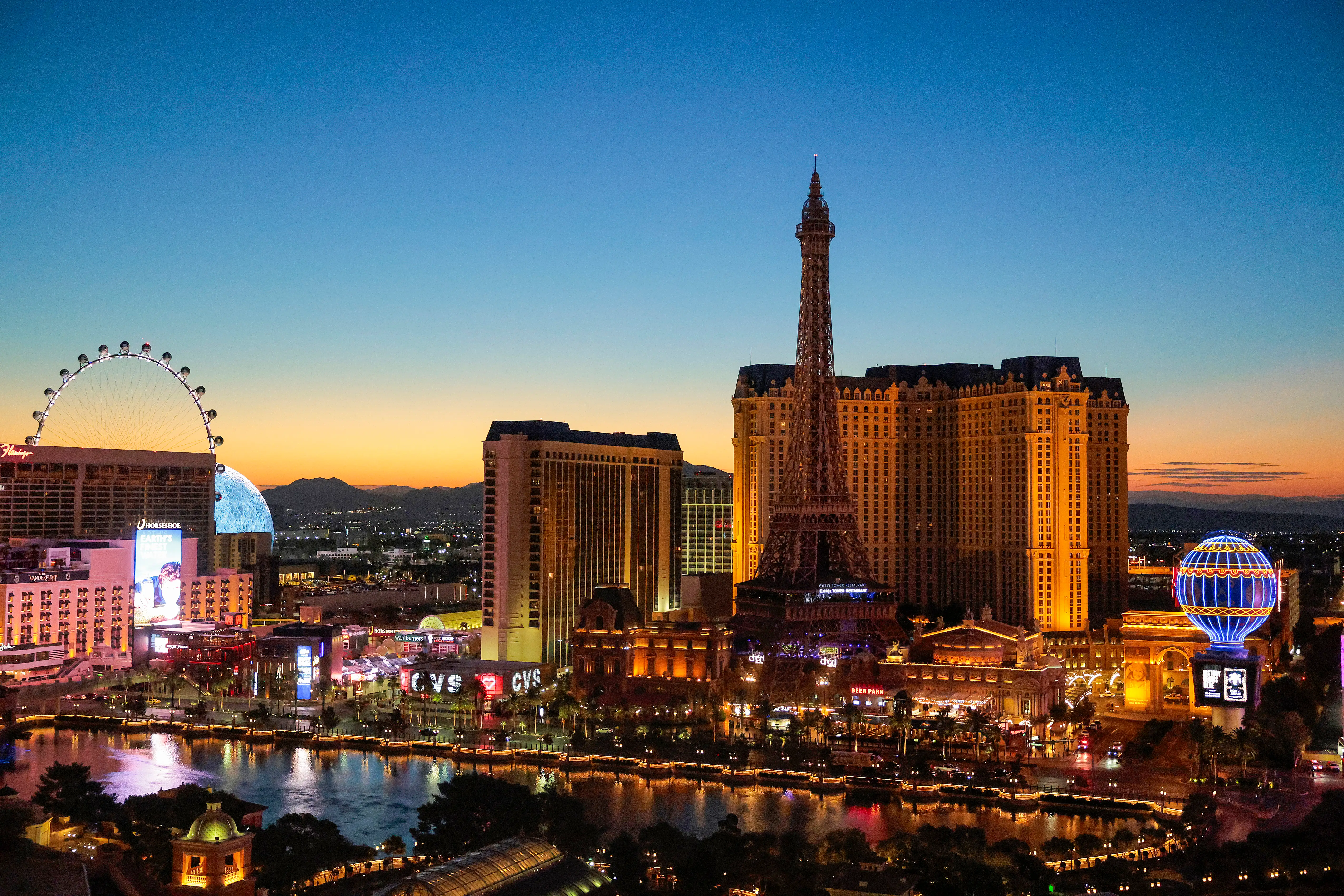 The Las Vegas Strip.