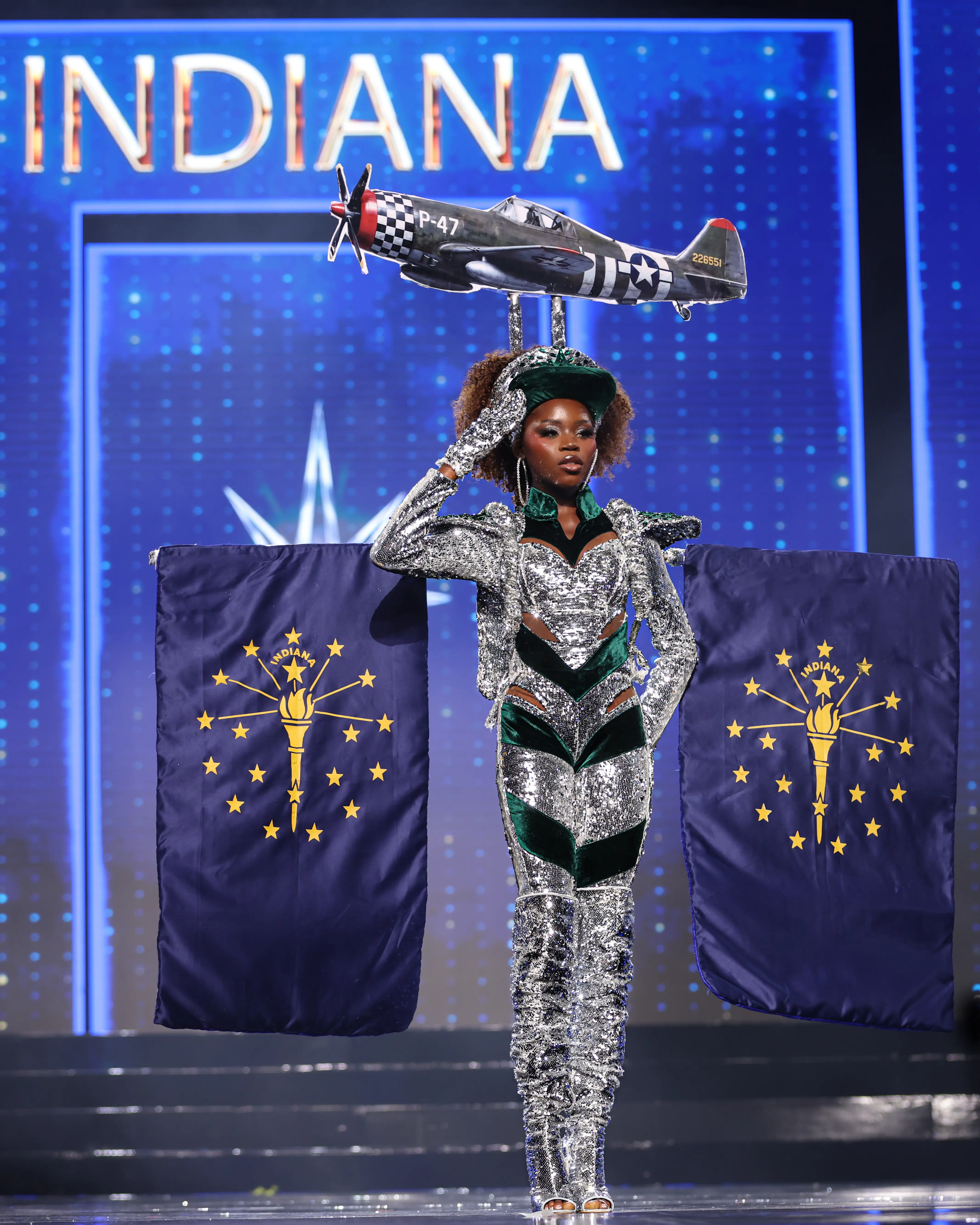 Miss Indiana Eniola Oke in the 2026 Miss USA State Costume Contest.