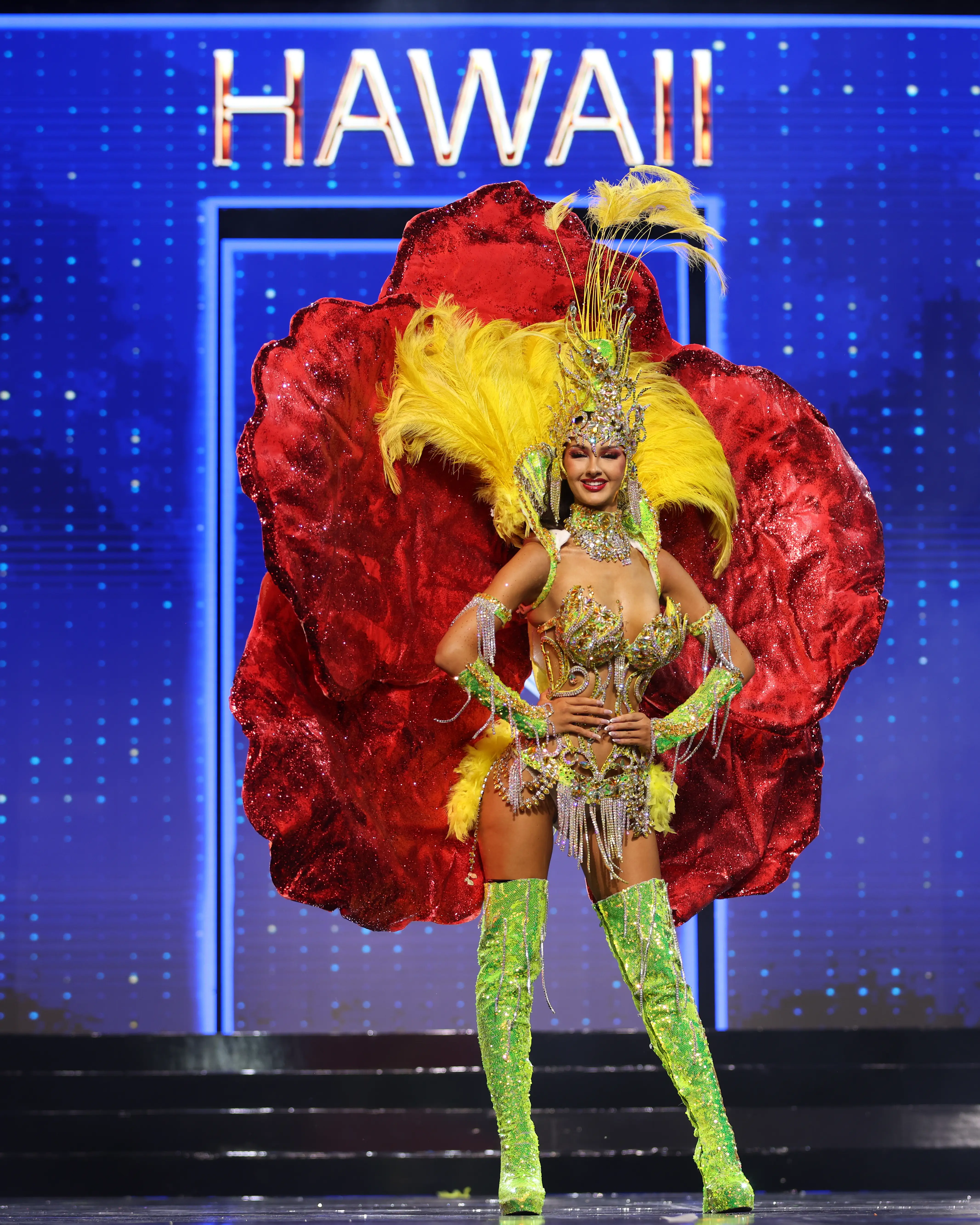 Miss Hawaii Darja Bassut in the 2026 Miss USA State Costume Contest.