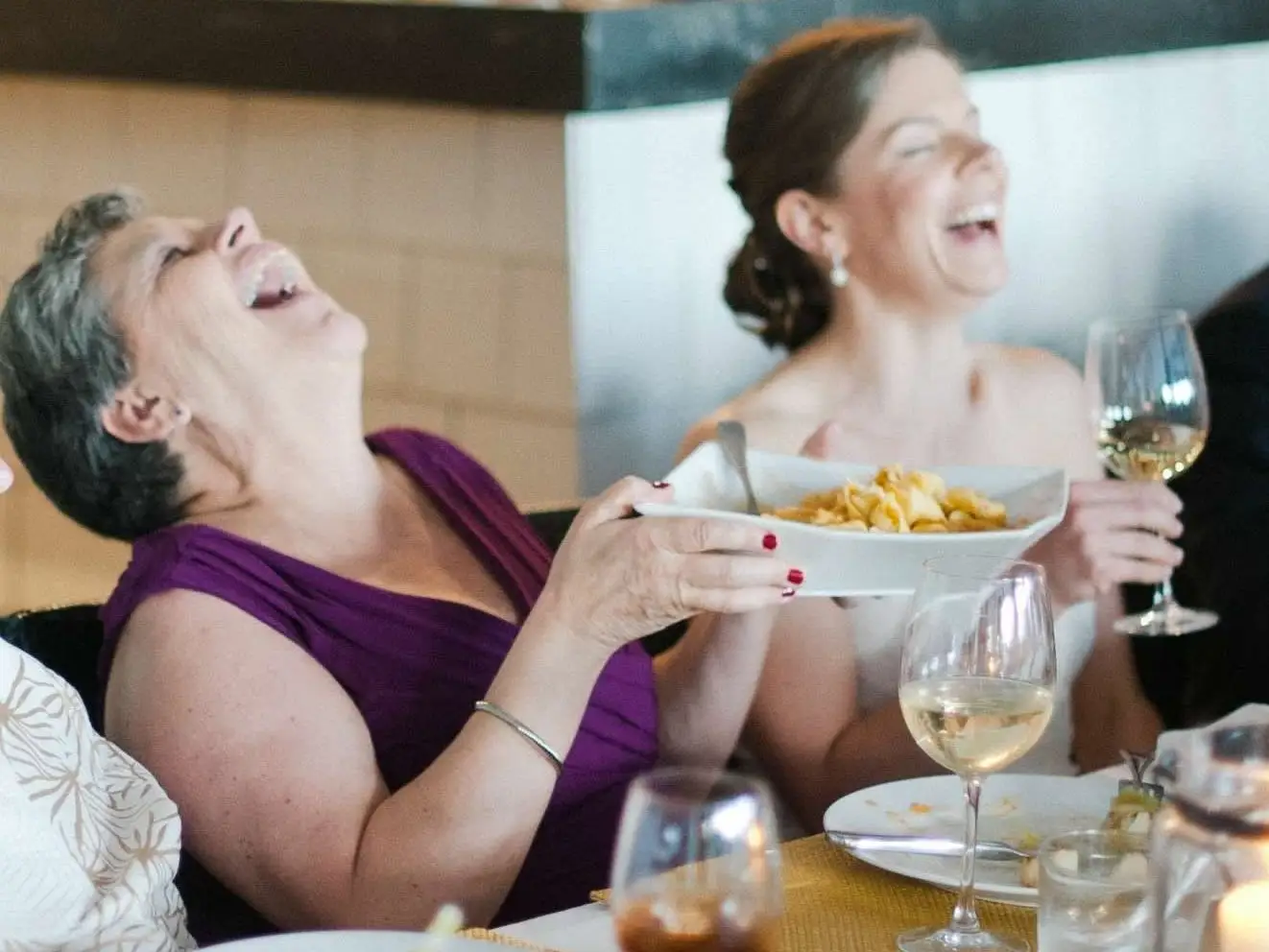 Mom and daughter at wedding