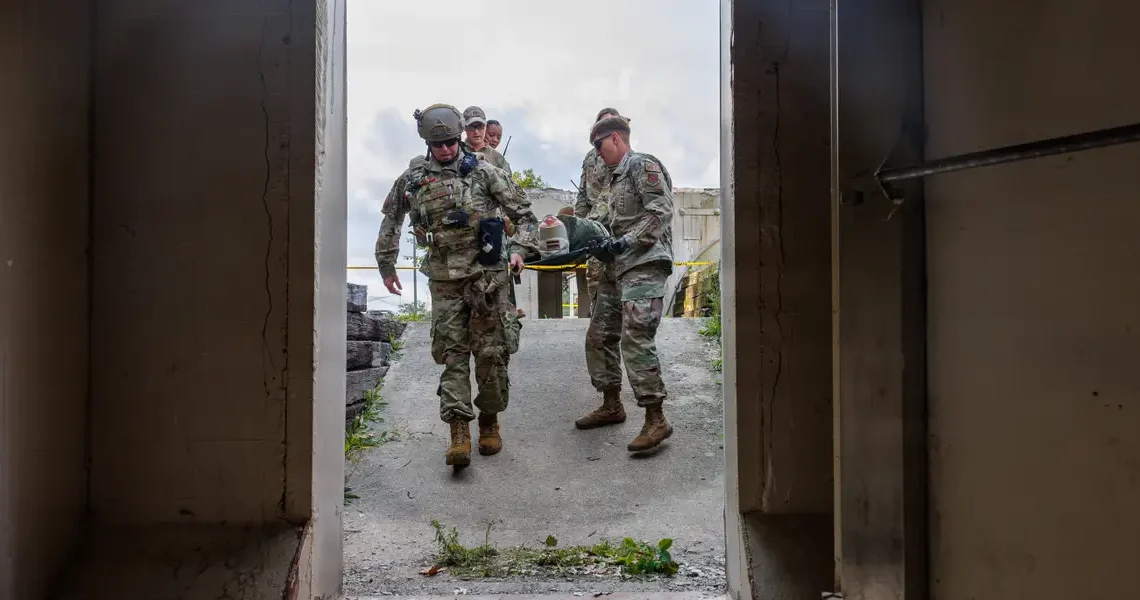 Learning from Ukraine, US Air Force medics are throwing up nets and pushing underground to survive drone attacks