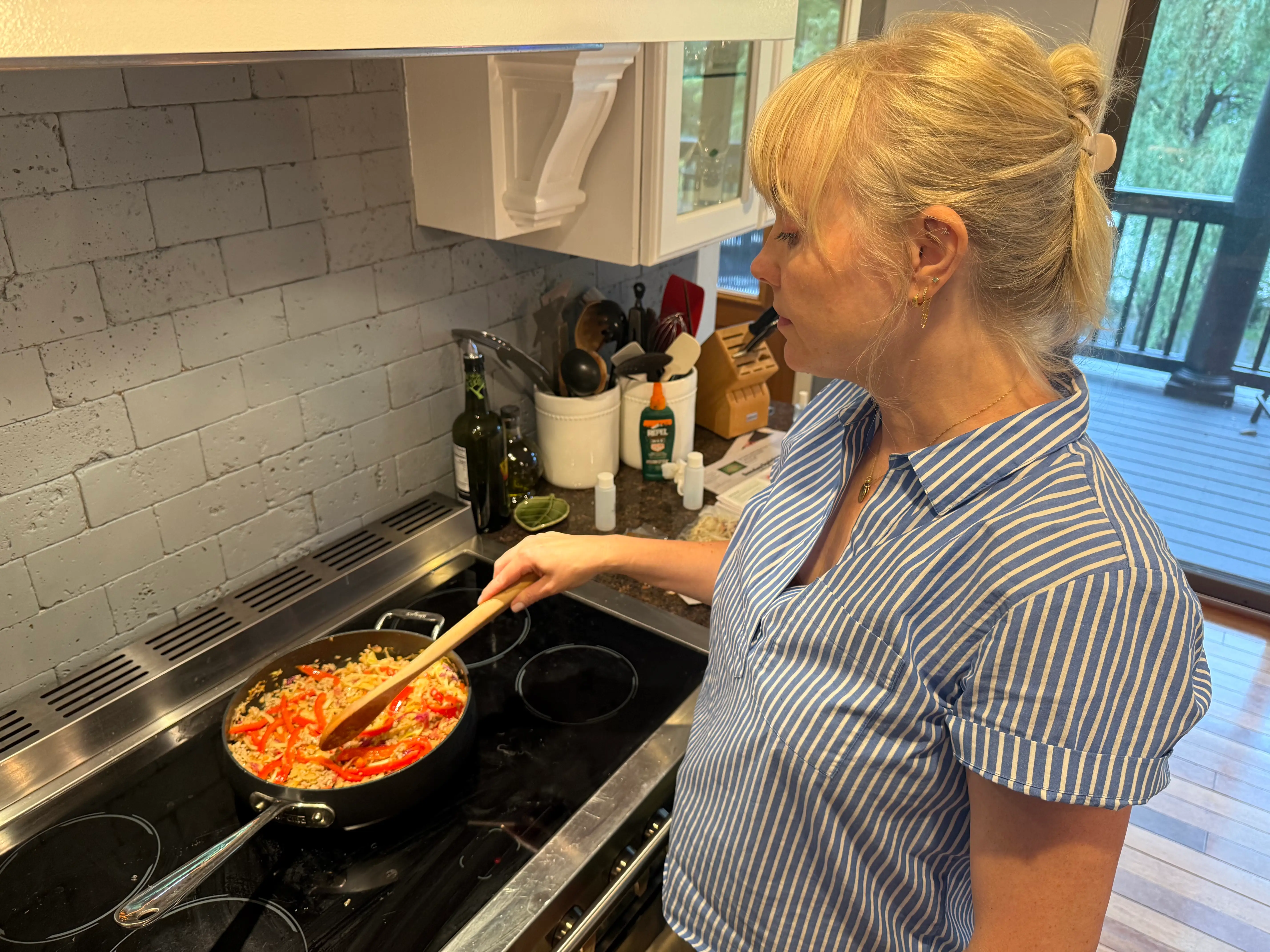Woman cooking