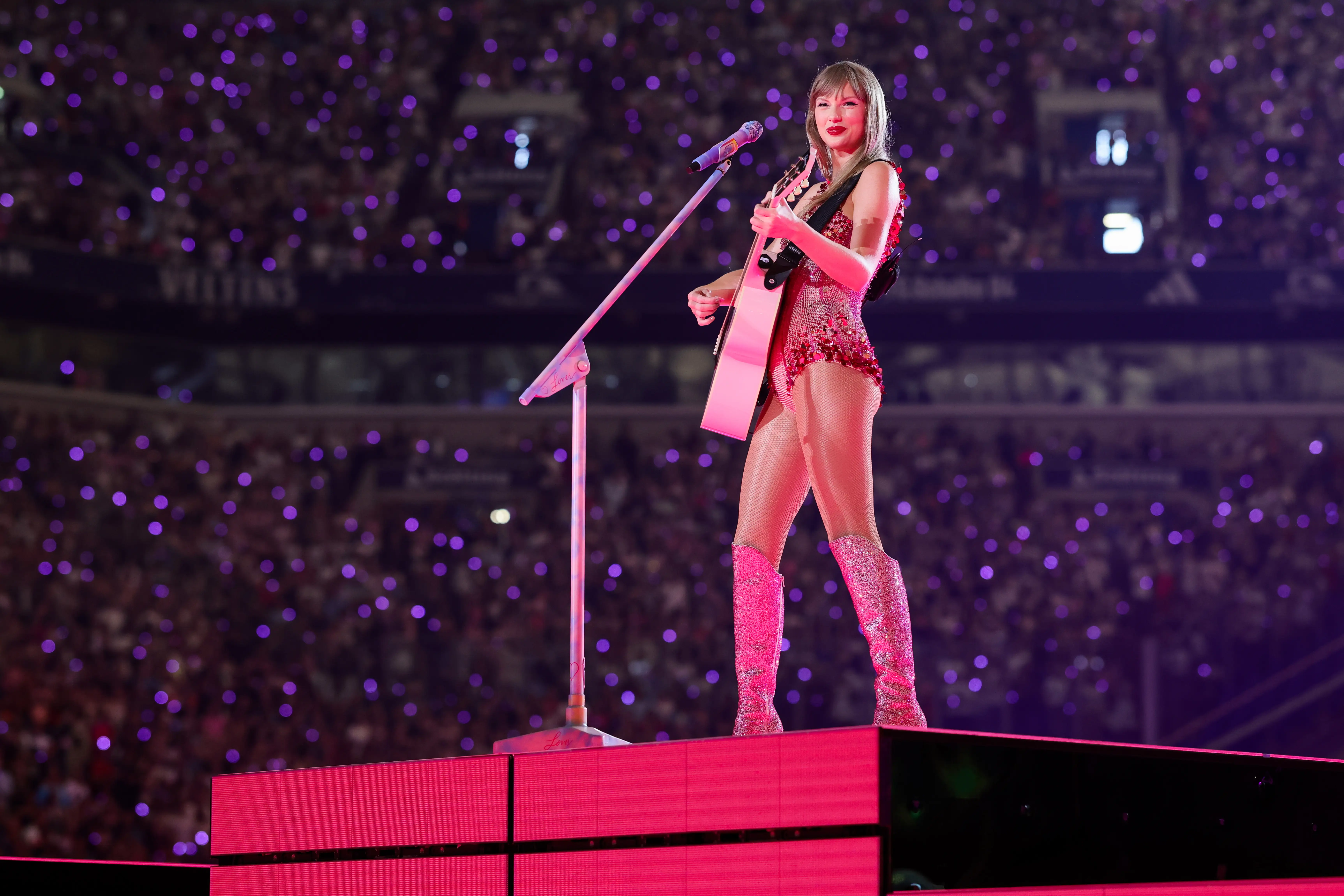 Taylor Swift performs during the Eras Tour.