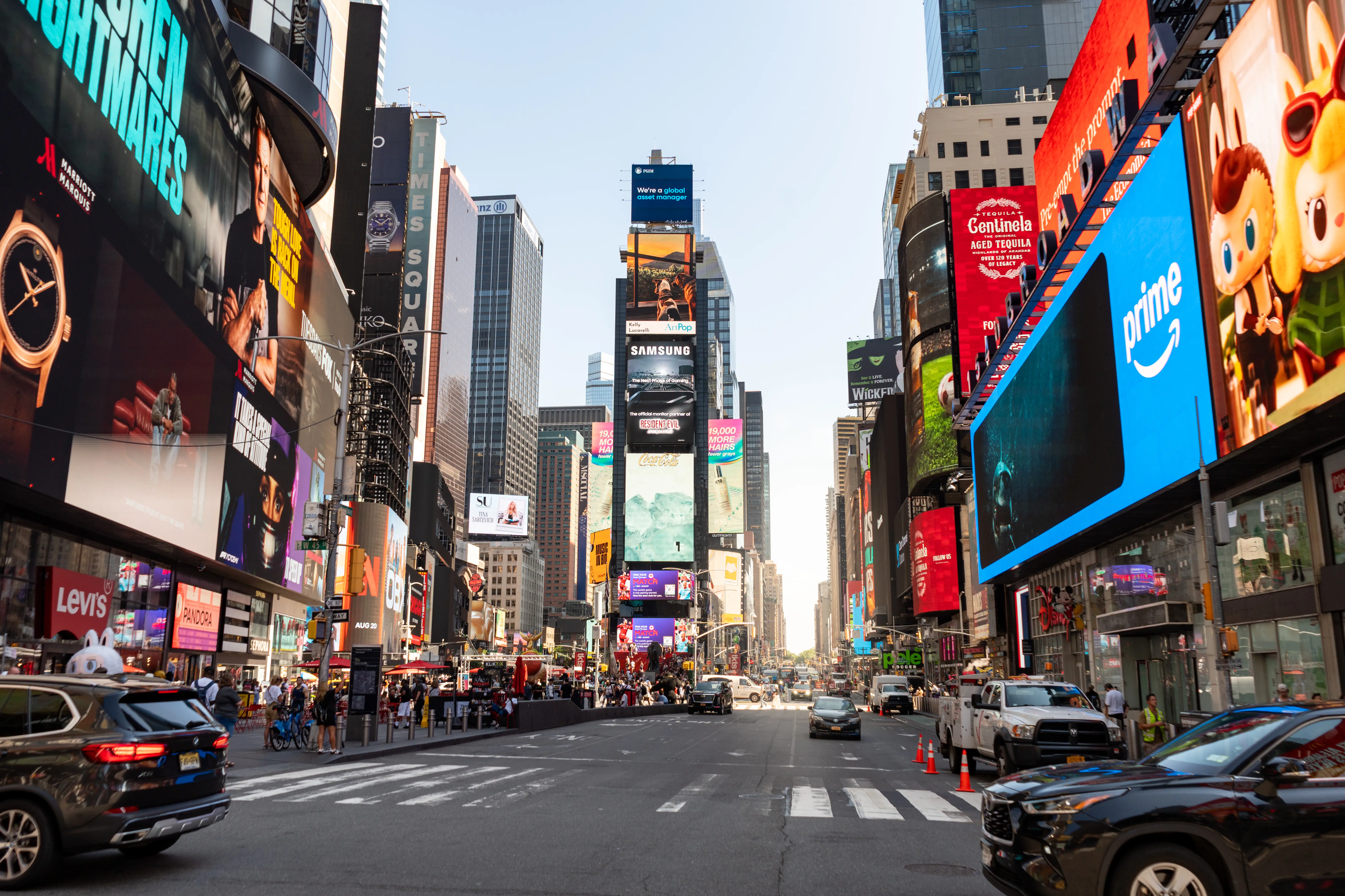 Times Square in New York City.