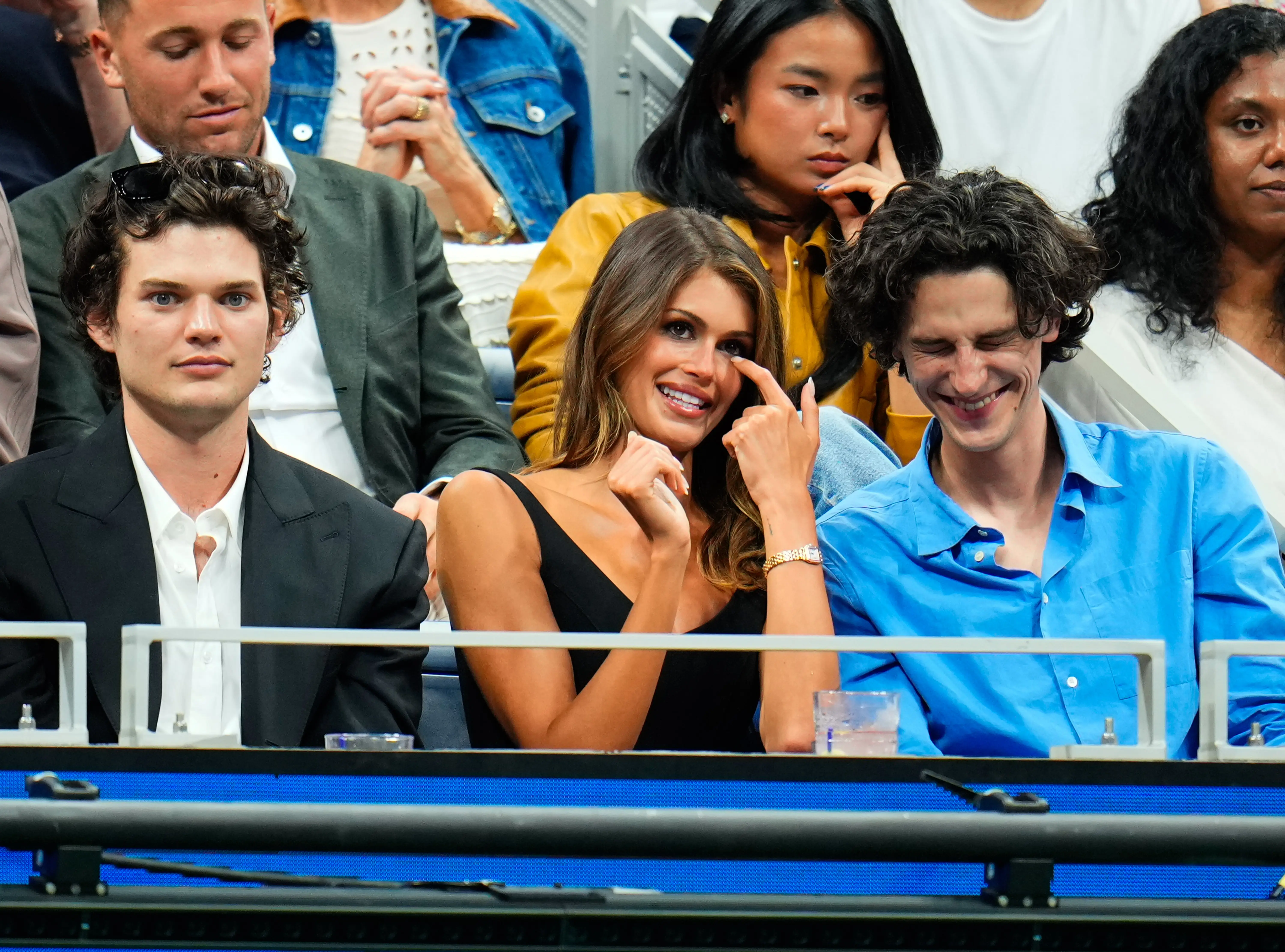 Homer Gere and Kaia Gerber at the 2026 US Open.