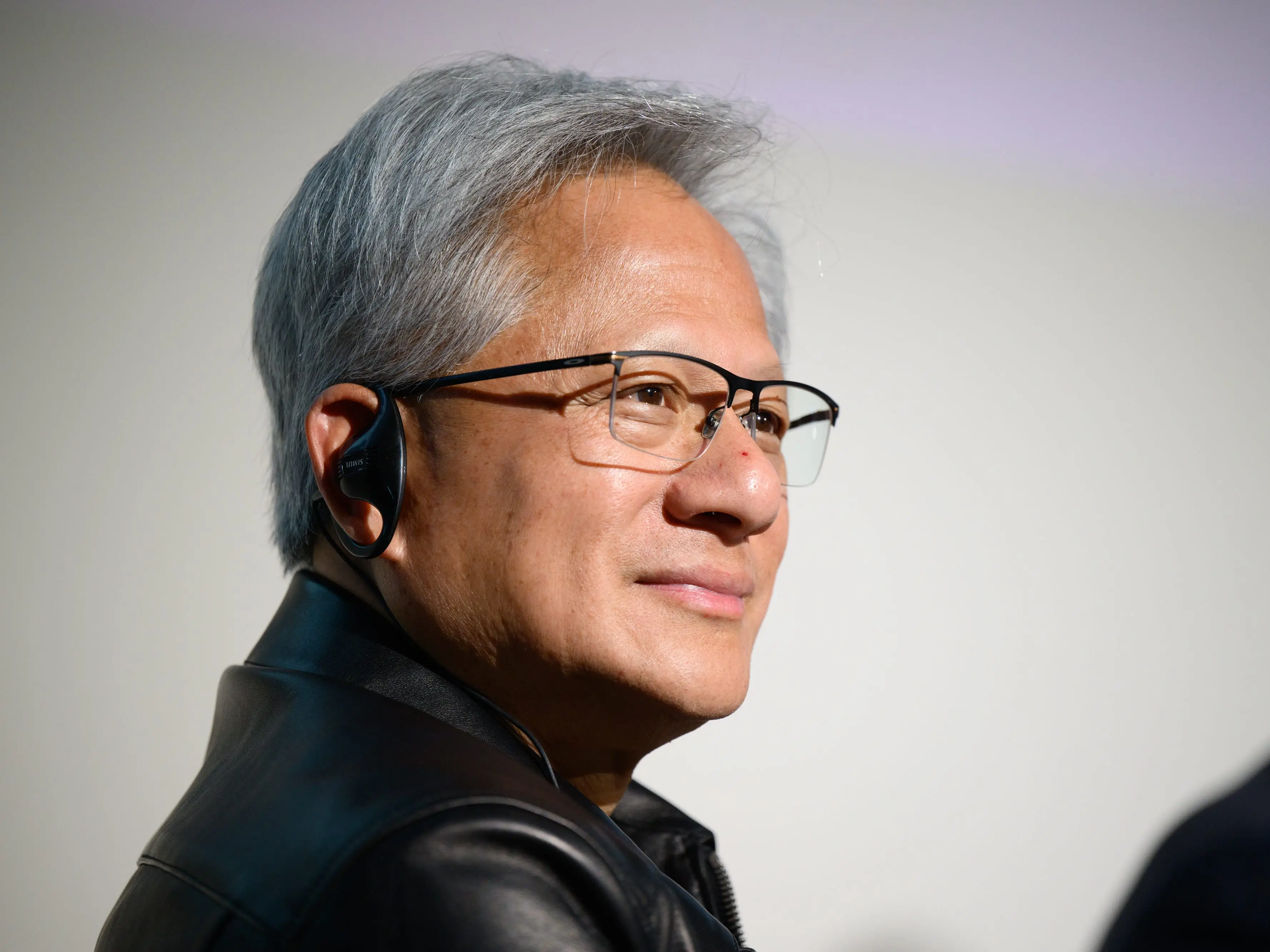 Nvidia CEO Jensen Huang in profile