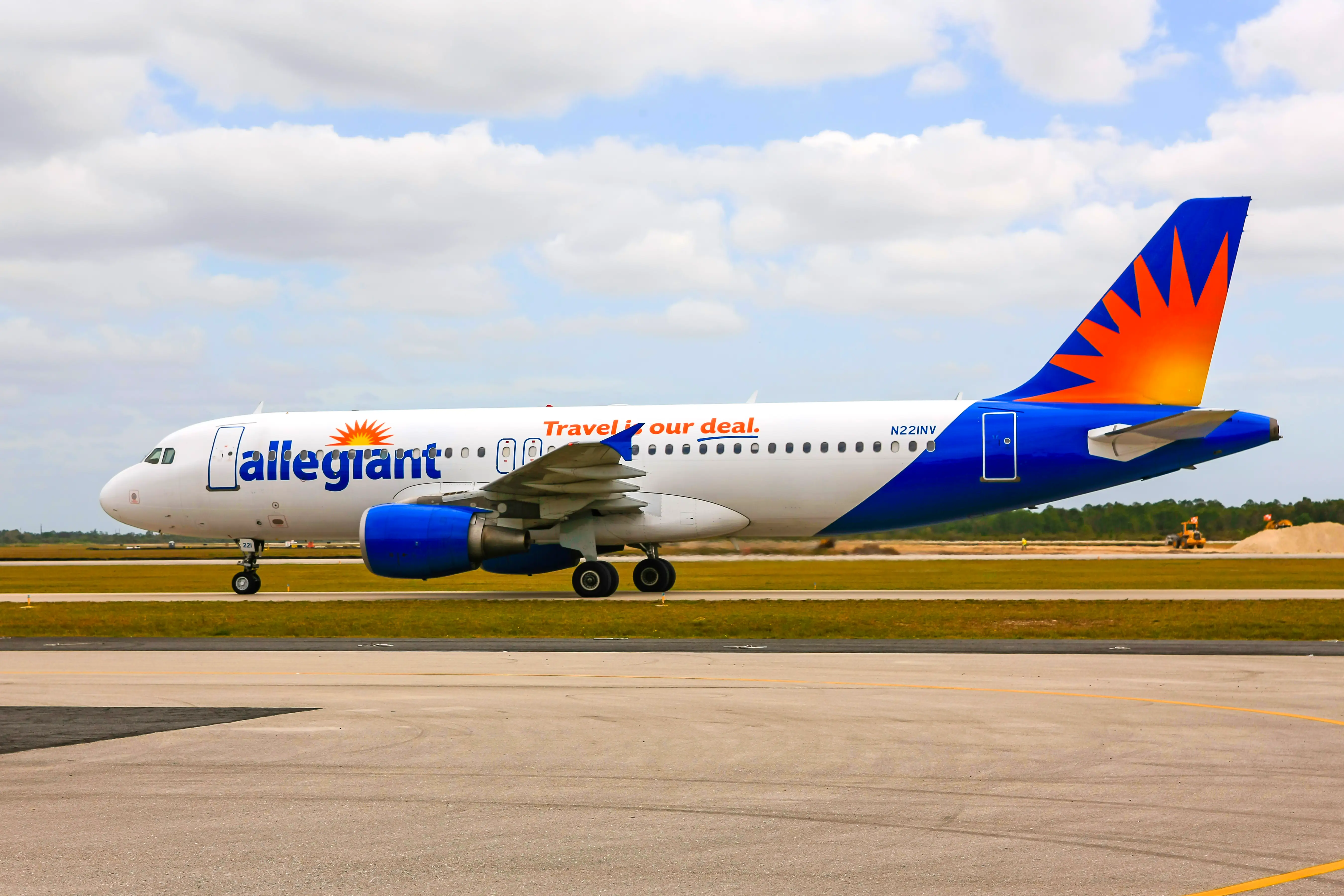 An Allegiant plane at Punta Gorda.