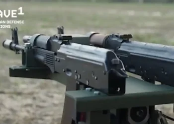 Ukrainians slapped twin AK rifles on a drone with wheels to make a cheap mobile turret