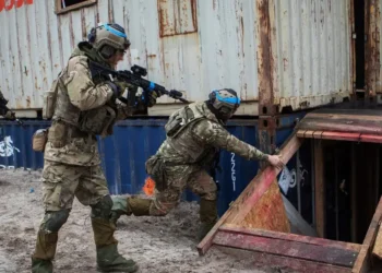 Ukrainian troops are training just beyond the war’s reach on NATO soil. Training leaders say that’s by design.