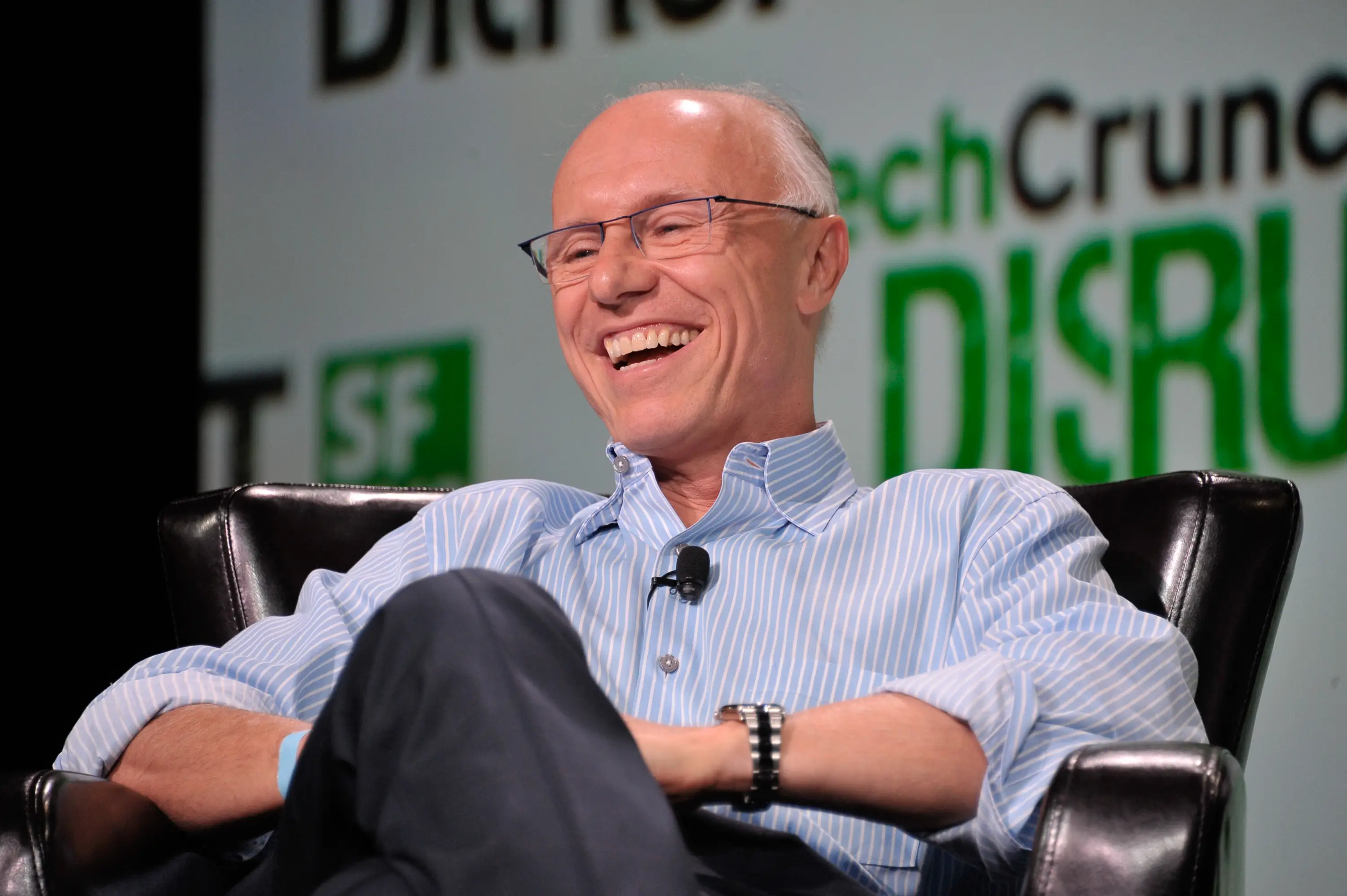 VC Doug Leone smiles during an interview.