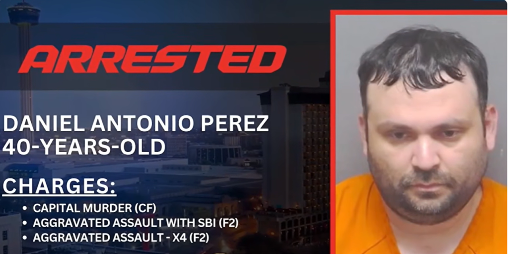 Mugshot of Daniel Antonio Perez, 40 years old, arrested for capital murder and aggravated assault with SBI (F2).