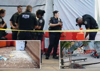 Gunman shoots two near busy NYC subway station, sending bystanders scrambling to safety: video