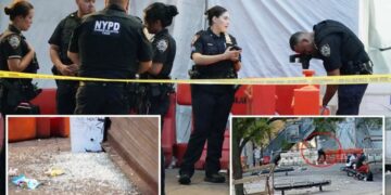 Gunman shoots two near busy NYC subway station, sending bystanders scrambling to safety: video