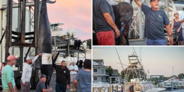 Fishermen stunned when they hooked this massive sea beast — believed to be the biggest of its kind caught on East Coast