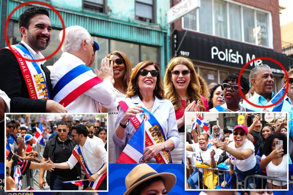 Mamdani mum on icy relationship with rival Espaillat as the two keep their distance in NYC’s Dominican Day parade