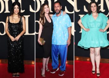 ‘Don’t Say Good Luck’ premiere red carpet: Adam Sandler, Stephanie Beatriz, Melanie Lynskey and more stars