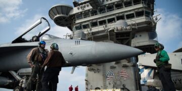 New aircraft carrier arrives in Arabian Sea to replace long-stationed USS Abraham Lincoln
