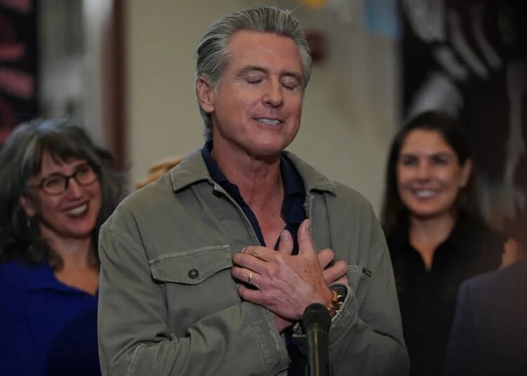 Gavin Newsom Was Spotted Living His Best Sad-Boy Life at a Noah Kahan Concert