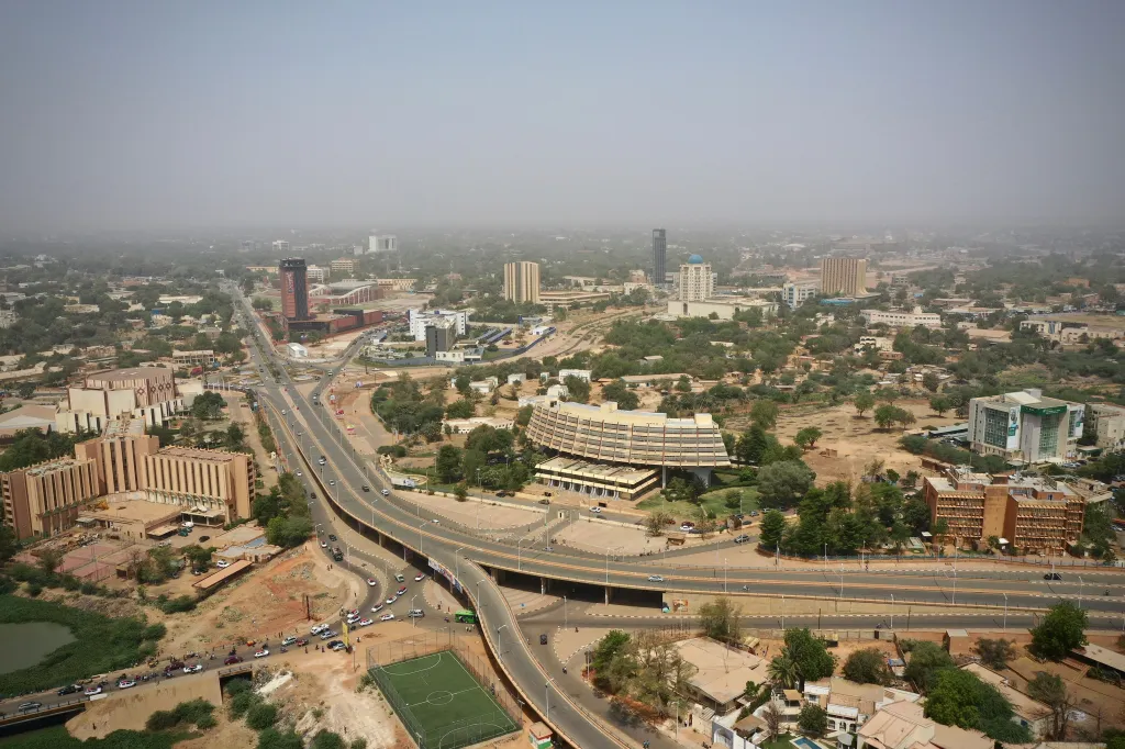 An arial view of the Niger capital Niamey.